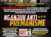 Cegah Aksi Premanisme, Polres Nganjuk Pasang Banner Imbauan di Titik Strategis