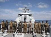 KRI Sultan Iskandar Muda-367 Terima Kunjungan Kehormatan Perdana Dari Deputy Force Commander UNIFIL
