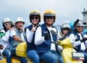 Komandan, PJU dan Kasatker Puspenerbal Scooteran Bersama Kasal Meriahkan Hardikal 2025