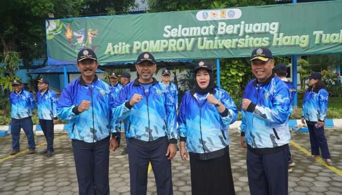 Rektor Universitas Hang Tuah Resmi Melepas Kontingen POMPROV UHT 2025
