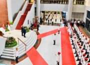 Presiden Prabowo Disambut Upacara Kenegaraan di Parliament House Singapura