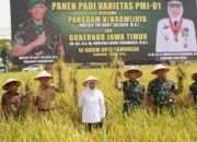Pangdam V/Brawijaya Pimpin Panen Raya dan Tinjau Inovasi Pertanian Terpadu di Lamongan