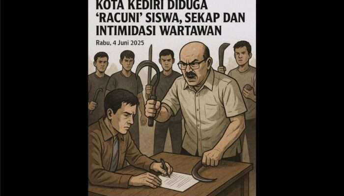 Edy Suroto Kasek SMKN 1 Kota Kediri Diduga “Racuni” Siswa, Sekap dan Intimidasi Wartawan