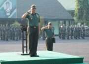 Korem 084/Bhaskara Jaya Gelar Upacara Bendera Hari Senin