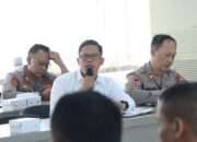 Polres Nganjuk Gelar Rakor Pengamanan Pengesahan Warga Baru PSHT
