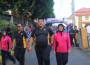Olahraga Bersama Warnai Peringatan Hari Bhayangkara ke-79 di Mapolres Pasuruan