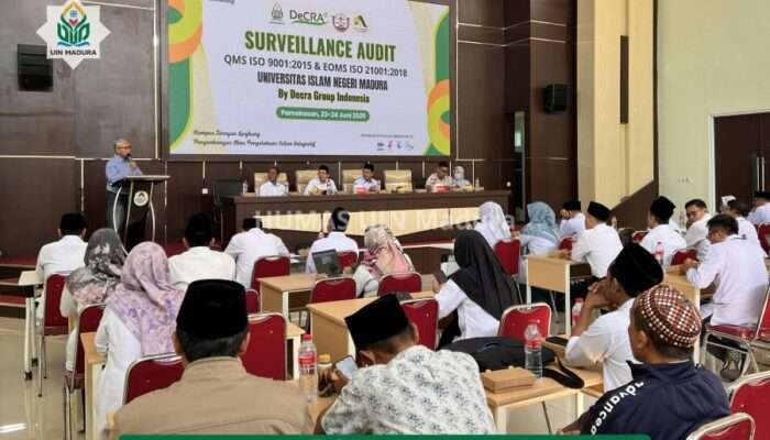 UHT Terjunkan Ketua SPI Sebagai Auditor Surveilance ISO 2009:2015 dan ISO 21001:2018 di UIN Madura, Implementasi Kerja Sama FTIK dengan PT Decra Group Indonesia