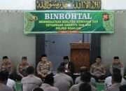 Polres Nganjuk Gelar Binrohtal, Kapolres Ajak Anggota Tingkatkan Rasa Syukur