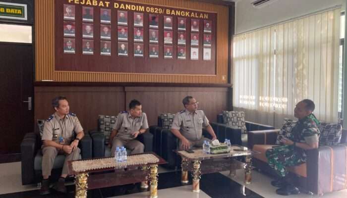 Dandim 0829/Bangkalan Terima Kunjungan Kepala BPN Bangkalan yang Baru