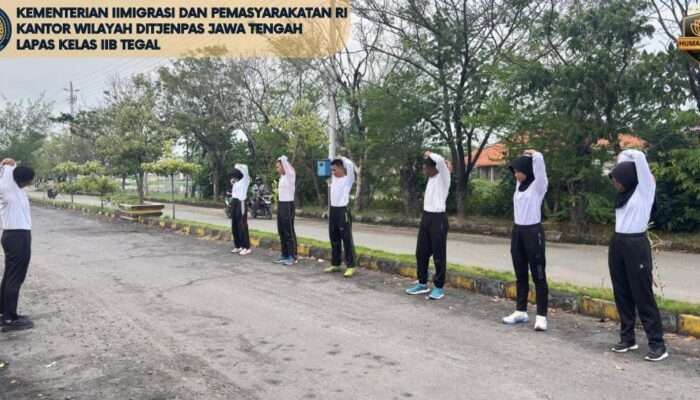 Semangat Kebugaran Terpancar dari CPNS Lapas Tegal
