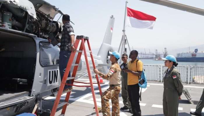 Heli Panther Raih Satgas MTF TNI XXVIII-P Raih Nilai Sempurna Pada Inspection PBB di Lebanon
