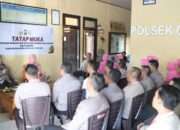 Kunjungi Polsek Gondang, Kapolres Nganjuk Ingatkan Anggota Jaga Etika dan Integritas
