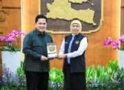 Erick Thohir Apresiasi Dukungan Gubernur Khofifah untuk PSSI dan Sepak Bola Daerah
