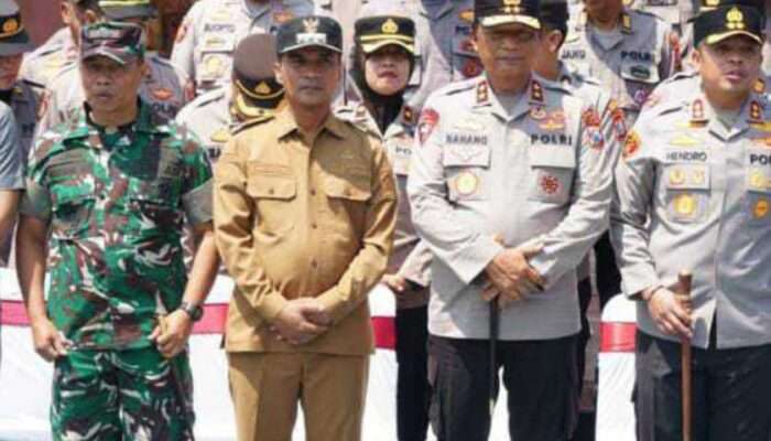 Dandim 0829/Bangkalan beserta Forkopimda Dampingi Kapolda Jatim