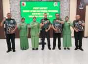 Kodim 0817/Gresik Gelar Korps Raport Purna Tugas dan Penerimaan Anggota Baru