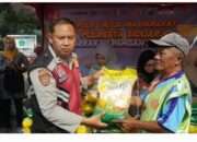 Polsek Krian Gelar Bazar Murah dan Distribusi ke Warga