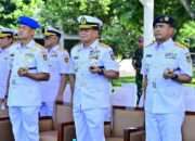 Komandan Puspenerbal Hadiri Upacara Militer Peresmian Validasi Organisasi di Lingkungan TNI AL