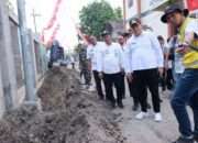 Sidak Betonisasi Bringinbendo, Bupati Subandi : Diharapkan redam banjir dan Rampung Desember