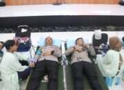 Polwan Polresta Sidoarjo Donorkan Darah Sambut Hari Jadi ke-77