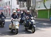 Pangkoarmada II Ikuti Gathering Vespa Kotama TNI AL Surabaya Dalam Rangka HUT Ke-80 Kemerdekaan RI