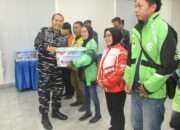 Sasar Komunitas Ojek Online, Pangkoarmada II Hadiri Bakti Sosial dan Kesehatan Kotama TNI AL Surabaya Jelang HUT ke-80 TNI