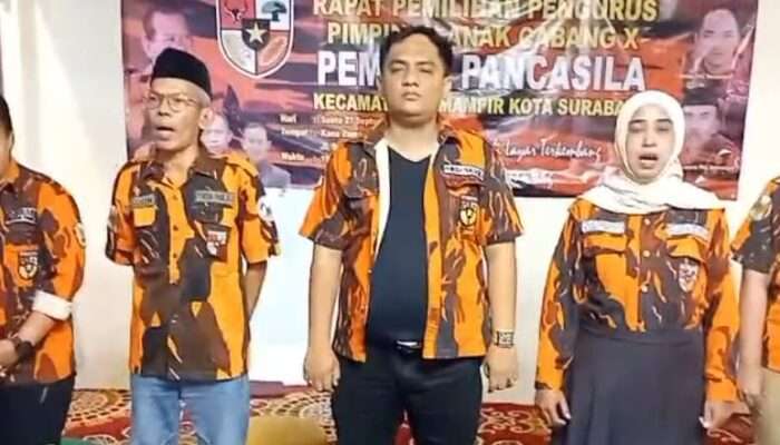 Junaidi Hermawan Untuk Kedua Kalinya Terpilih Sebagai Ketua PAC Pemuda Pancasila Kecamatan Semampir Surabaya