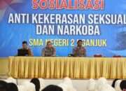 Polres Nganjuk Sosialisasikan Penanggulangan Kekerasan Seksual dan Narkoba di SMA Negeri 2 Nganjuk