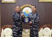 Jalin Silaturahmi, Pangkoarmada II dan Pangkolinlamil Pererat Persaudaraan Antar Komando