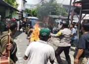 Maling Motor Di Bakar Massa Di Daerah Jojoran Kecamatan Gubeng Surabaya Masih Berhasil di Amankan Petugas