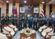 Sinergitas Latihan Ditingkatkan, Pangkoarmada II Terima Courtesy Call Danpuslat Kodiklat TNI