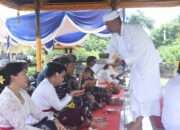 Spirit Kemenangan Dharma, Prajurit Koarmada II Sembahyang Galungan Bersama di Pura Jala Wira Dharma