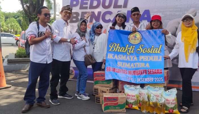 IKASMAYA Salurkan Bantuan Kemanusiaan Bagi Korban Bencana Alam di Sumatera bersama Pemkot Surabaya