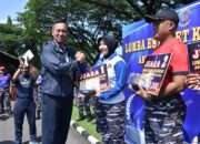 Tumbuhkan Semangat Bahari, Kodiklatal Gelar Lomba Estafet Kebaharian Antar Satker