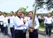 Olahraga Bersama, Pangkoarmada II Sampaikan Apresiasi Pimpinan TNI AL Untuk Semangat dan Dedikasi Prajurit Koarmada II