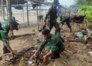Semangat Hari Juang TNI AD ke-80, Kodim Sampang Bersama Rakyat Bersihkan Pantai Camplong