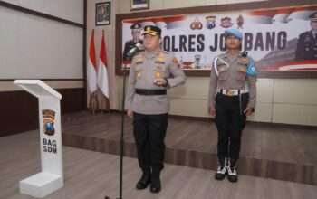 Polres Jombang Gelar Sertijab Waka Polres, Kabagops, Kasat Lantas dan Pengukuhan Kasiwas