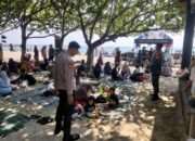 Babinsa Panceng Laksanakan Patroli Pengamanan di Wisata Pasir Putih Delegan