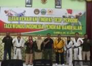 Ujian Kenaikan Tingkat Taekwondo Pengkab Bangkalan Diikuti 191 Peserta