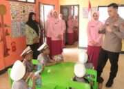 Kapolres Nganjuk dan Ketua Bhayangkari Kunjungi TK Kemala Bhayangkari Nganjuk dan Kertosono