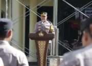 Upacara Kenaikan Pangkat Pengabdian, Kapolres Nganjuk Apresiasi Dedikasi Anggota Polri