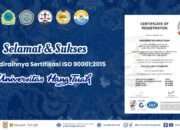 Komitmen Mutu Berkelanjutan, Universitas Hang Tuah Kantongi ISO 9001:2015