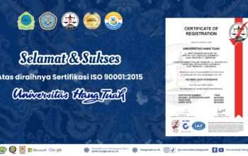 Komitmen Mutu Berkelanjutan, Universitas Hang Tuah Kantongi ISO 9001:2015