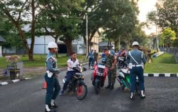 Pekan Disiplin Jelang HUT ke-80, POMAL Kodaeral lX Gelar Opsgaktib Kendaraan Bermotor