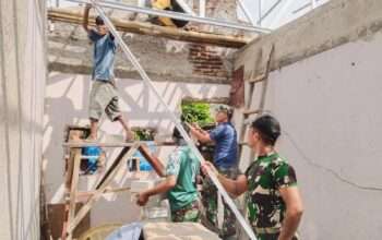 TMMD Ke-127 Kodim 0508/Depok Percepat Bedah Tiga Rumah Warga, Progres Tembus 37 Persen
