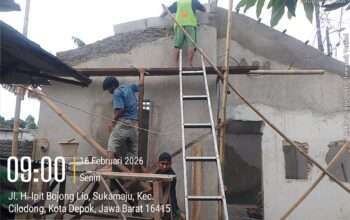 TMMD Ke-127 Depok Bedah Tiga RTLH, Progres Hampir 40 Persen