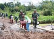 Melalui TMMD Ke 127 Kodim 0808/Blitar, Jalan Desa Di Gandusari Dibangun Permanen Untuk Dukung Aktivitas Warga