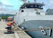 Dukung Operasi Perisai Sura 26, KRI Matabongsang-873 Sandar di Dermaga Tawiri Kodaeral IX