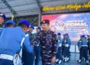 Pangkoarmada II Pimpin Apel Khusus HUT Ke-80 Pomal, Tegaskan Komitmen Humanis dan Profesional Prajurit Polisi Militer