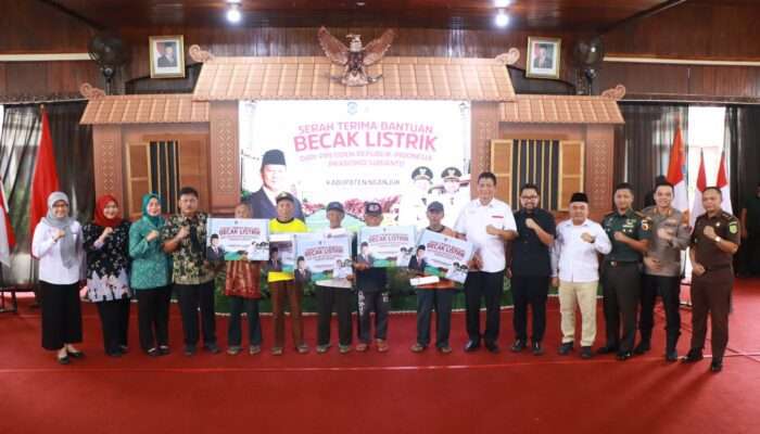 Presiden Salurkan 220 Becak Listrik di Nganjuk, Kapolres Ingatkan Larangan Modifikasi yang Ganggu Faktor Keselamatan