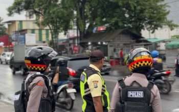 Polwan Jenggala Presisi Patroli Tempat Keramaian, Jaga Kamtibmas Selama Ramadan